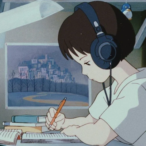 лофи сейтс, lo fi hip hop, lofi hip hop radio, аниме шепот сердца, уроки эстетика аниме