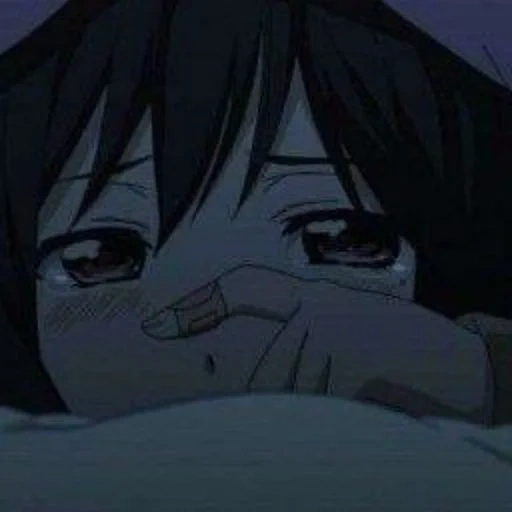 аниме, akumaqqe лицо, грустные аниме, персонажи аниме, аниме эстетика слезы
