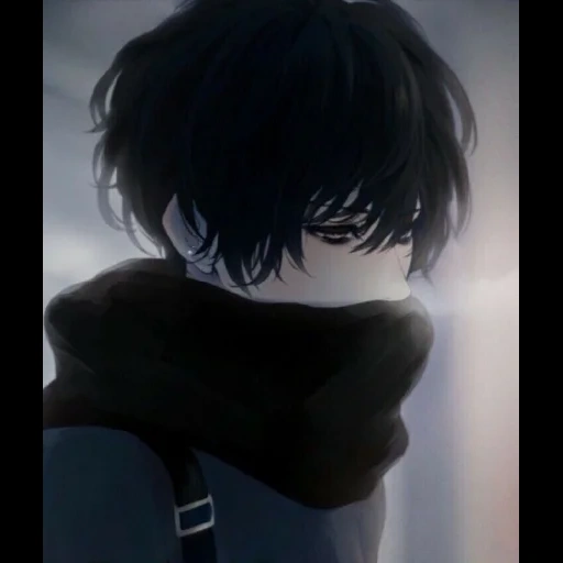 anime sad guy, anime é um cara triste, anime é um cara solitário, anime de menino triste, a solidão do anime é um cara