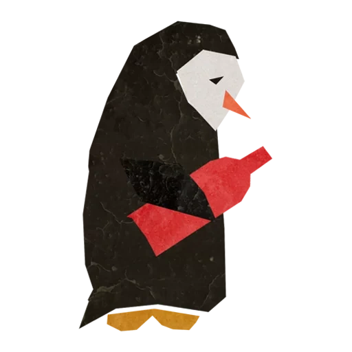 pingüino calcomanías, oleg borodin penguin, niños artesanales de pingüinos, niños con calcomanías de pingüinos, aplicación de pingüinos a témpanos de hielo