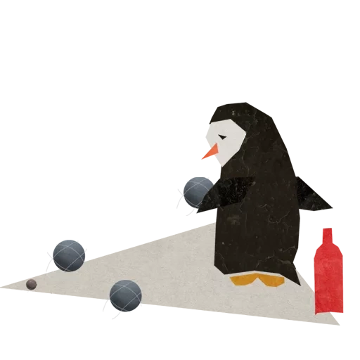manchot, manchot, pingouin triste, oleg borodin penguin, cette triste collection penguin