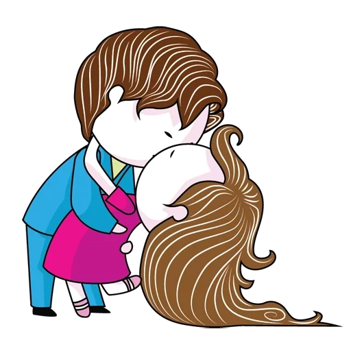 prometo, share the well, the couple is cartoon, cartoon couple, cartoon lovers