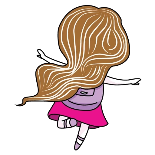 clipart, mujer joven, ilustración, ilustraciones de vector, long fair hair ltdjxrf ilustración