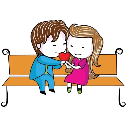 parejas enamoradas, parejas de dibujos animados, pareja de dibujos animados, amantes de los dibujos animados, amantes de niño vector clipart clipart