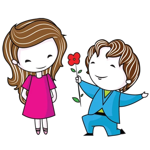 el amor es una pareja, la pareja es una caricatura, parejas de dibujos animados, pareja de dibujos animados, amantes de niño vector clipart clipart