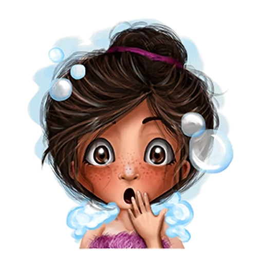 burun, julia, menina, cartoon hair, linda garota