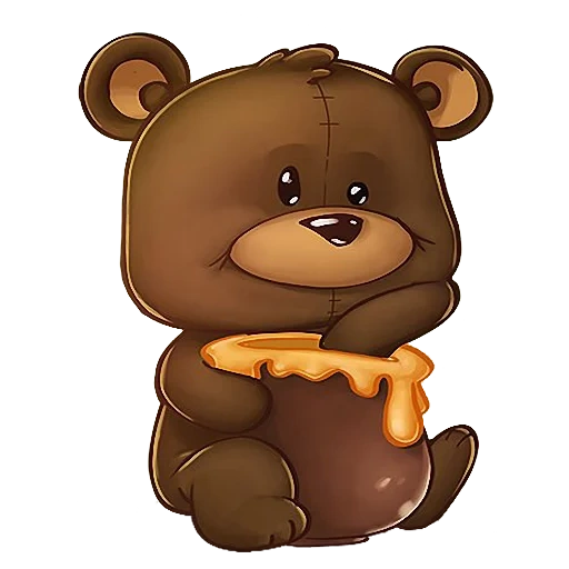 bear, teddy bear, bear with teeth, stickers of the bear