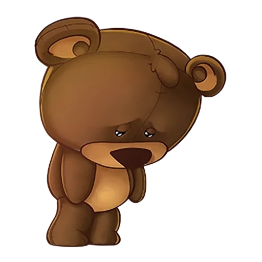 beruang, beruang, mishka yang sedih, menggambar beruang sedih, dan beruang memeluk coklat putih