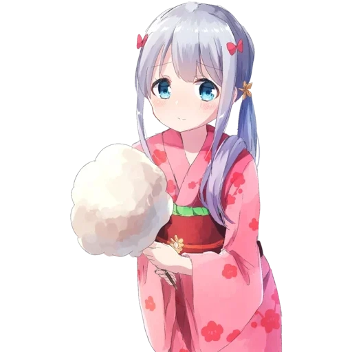 yuko sagiri, gambar anime, gadis anime, sagiri amazumi 1080, sagiri amlying kimono
