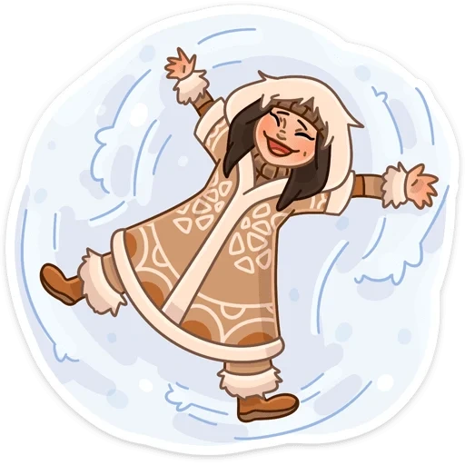 chukchi, sakhayana, eschimos, cartoon chukcha, disegno costume chukchi