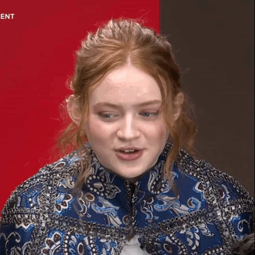 young woman, girl, sadie sink 2020, very strange things, sophia golden actress