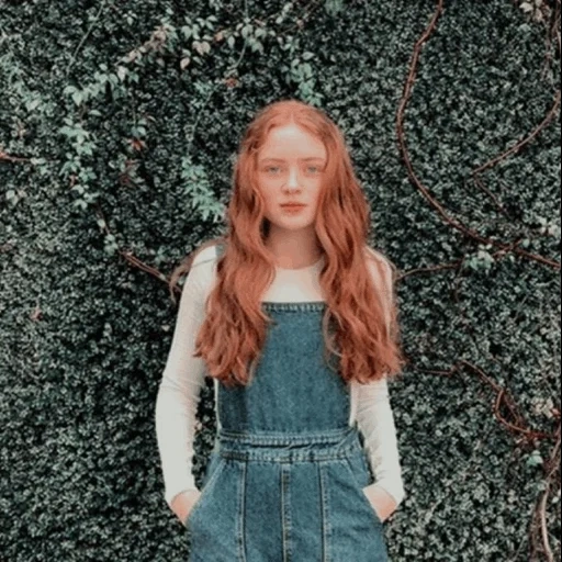 rothaarige mädchen, sadie sink höhe, hübsches mädchen, langhaarige rothaarige