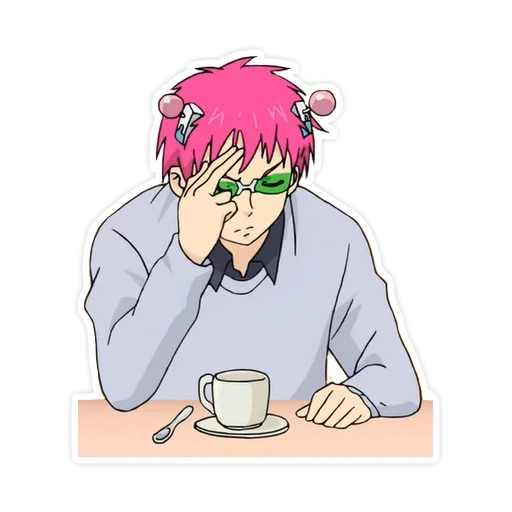 anime, saiki kusuo, saiki kusuo, personnages d'anime, gelée de saiki kusuo