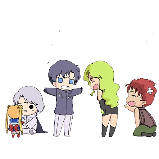 персонажи аниме, chibi anime семья, йесод library of ruina, кавай аниме, аниме идеи