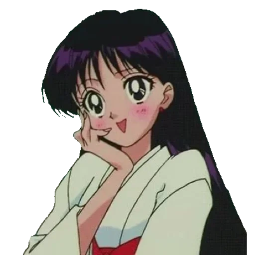 young woman, picture, sailor mars, sailor mars anime 90, ra hino aesthetics 90s