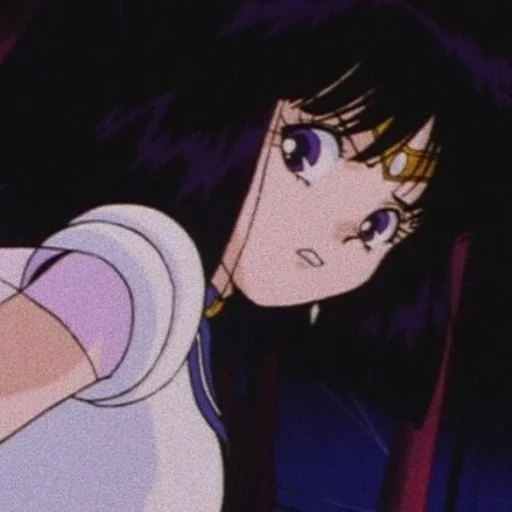 sailor moon, sailor mars, sailor saturnus, ra hino sailor mars, estetika tomoe hotar