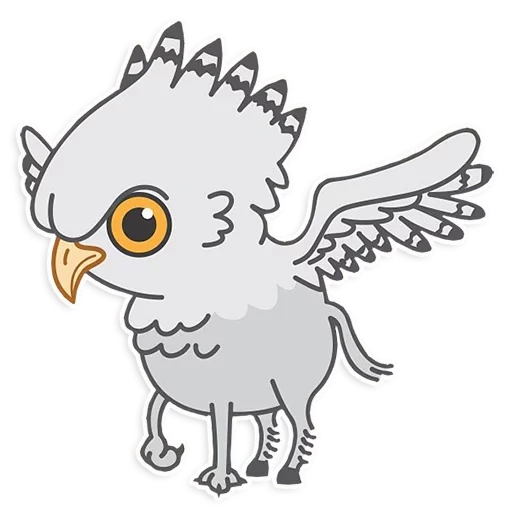 harry potter, hippogrith harry potter, ilustraciones de harry potter, hippogriff harry potter chibi