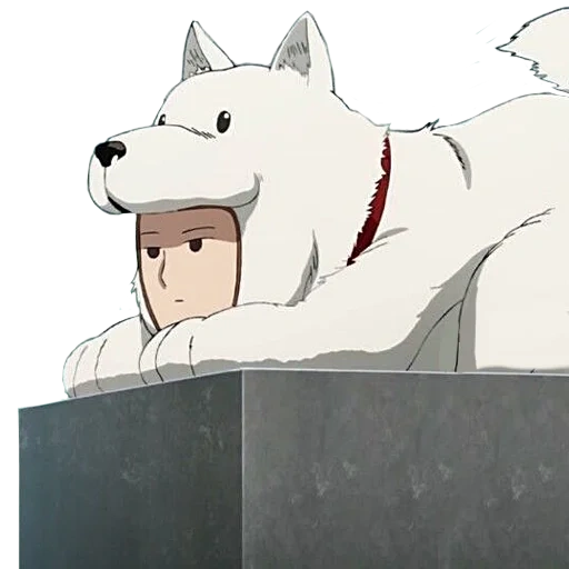 animation, anime, cartoon characters, watchdog animation, looking at panchimen watchdog