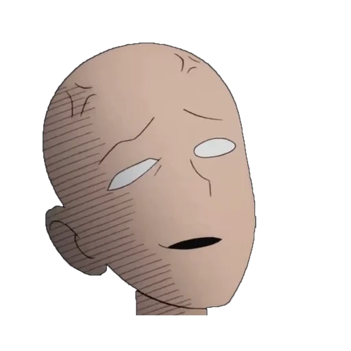 saitama, wampanchmen, saitama face, saitama manga face, anime saitama souriant