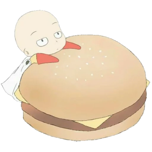 аниме еда, хлеб аниме, еда бургер, иллюстрация еда, спит гамбургере рисунок