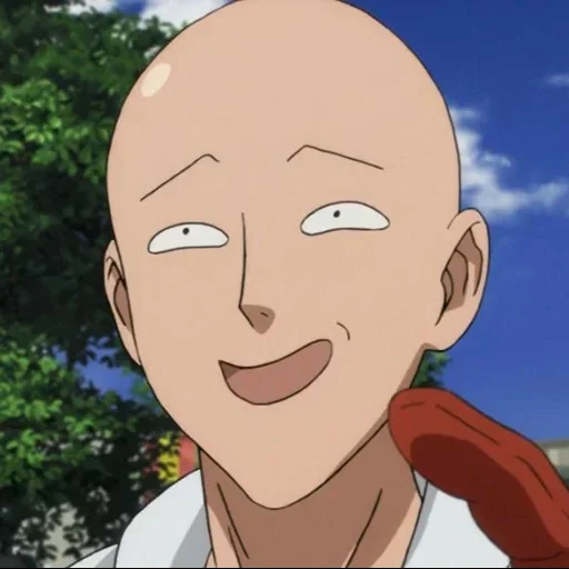 wanpanqi gate, bald saitama, bald playboy anime, wangpanqimen saitama, anime saitama smiles