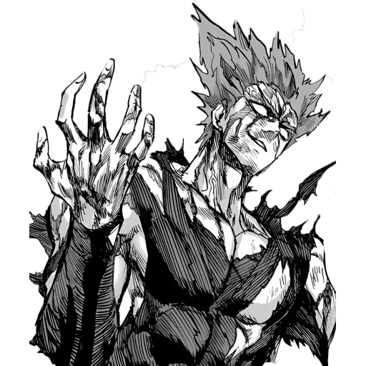 garou manga, diavolo di garrow, garou one punch, onepunchman garou, risveglio di garrow