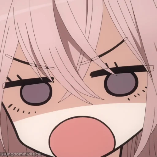 anime lucu, karakter anime, gambar lucu anime, di belakang wajah anime kuriyama, anime kuriyama mirai menangis