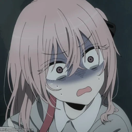 inui sajuna, anime girl, anime moment, cartoon character, kuriyama mirai animation meme