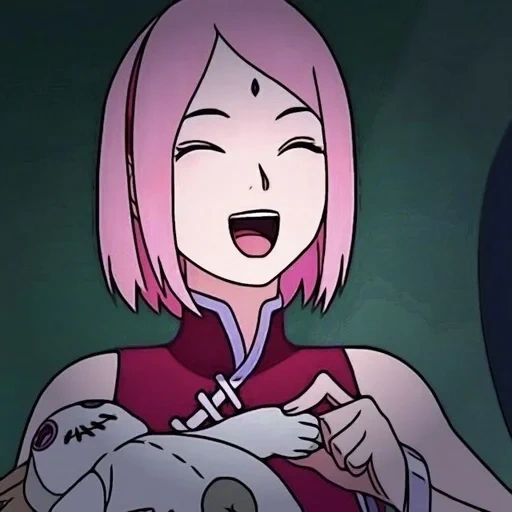 fleurs de cerisier, champ de fleurs de cerisier, naruto sakura, sakura haruno, haruno sakura sourit