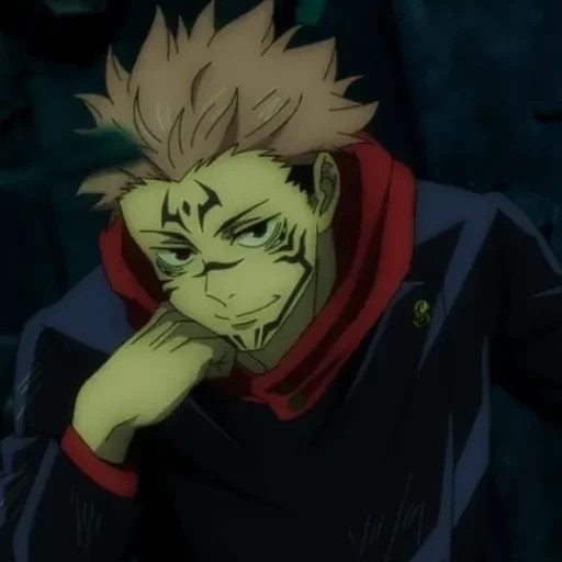 anime, yuji itadori, jujutsu kaisen, sukuna itadori, personnages d'anime