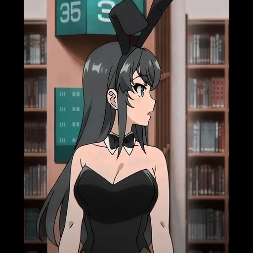 аниме, аниме девушки, девушки аниме, персонажи аниме, seishun buta yarou wa bunny