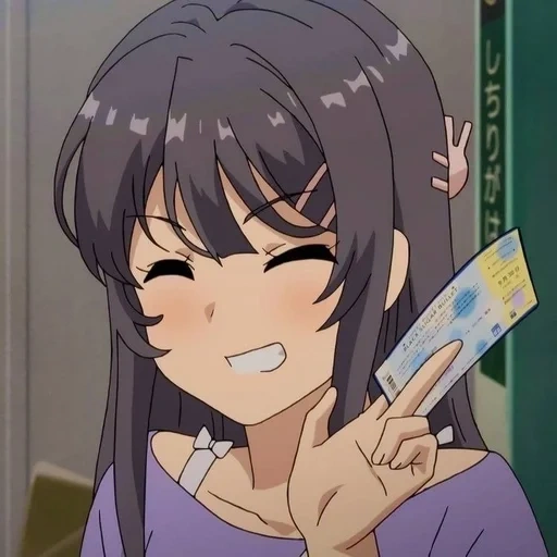 animação, menina anime, personagem de anime, seishun buta yarou, animação xinzisen