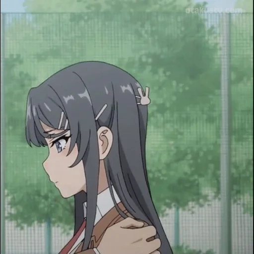 animación, pareja de animación, sakura belleza, seishun buta yarou, seishun buta yarou wa bunny