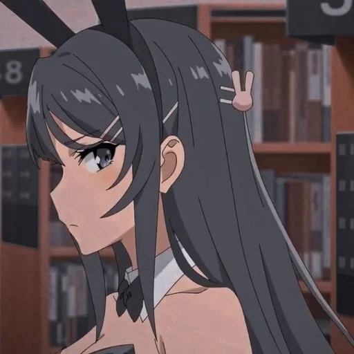 anime, mi sakurajima, gadis kelinci senpai, seishun buta yarou wa bunny, seishun buta yarou wa bunny girl
