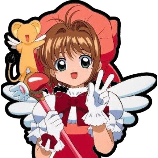 sakura kinomoto, cardcaptor sakura, cardcaptor sakura anime, makiko cardcaptor sakura, collezionista di carte sakura