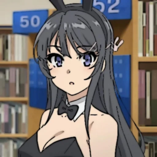 anime, mei sakurajima, la coniglietta senpai, seishun buta yarou wa bunny, seishun buta yarou wa bunny girl senpai