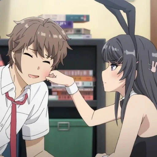 moments d'anime, personnages d'anime, seishun buta yarou, anime sakuta azusagawa, anime seishun buta yarou wa lunny