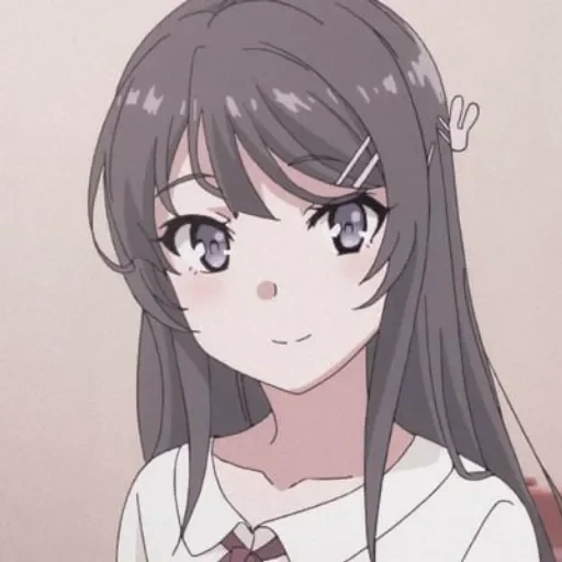 menina anime, sakura shimei, personagem de anime, seishun buta yarou, seishun buta yarou wa bunny