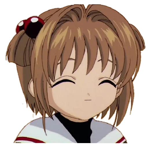 animação de flor de cerejeira, sorriso anime, personagem de anime, coletor de cartão de flor de cerejeira de anime