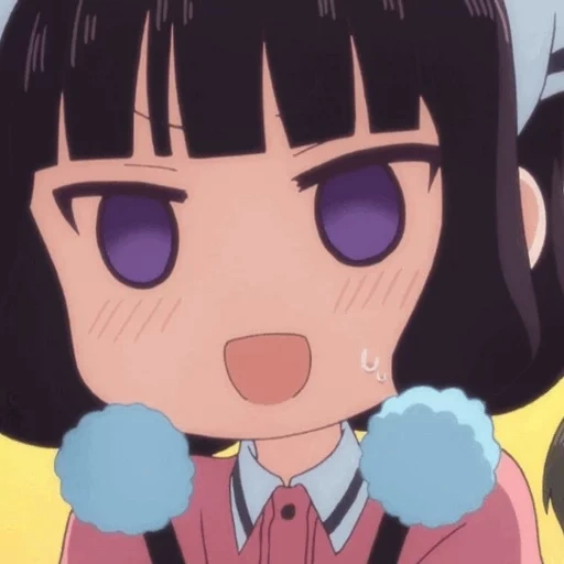 blend s maika, anime girl, campurkan emoji s, karakter anime, anime menonton sadis