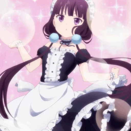 tatiana, anime maid, anime girl is maid, anime maid liliana, maika sakuranomiya anime
