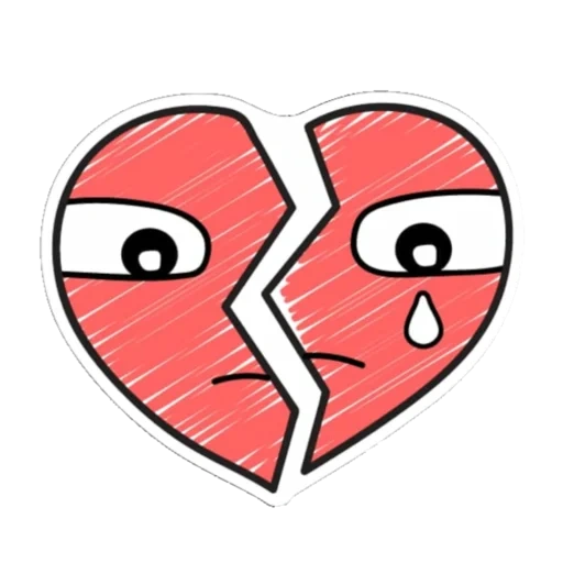 anime, kawaii's heart, broken heart, a broken heart drawing, wallpaper broken heart smiley