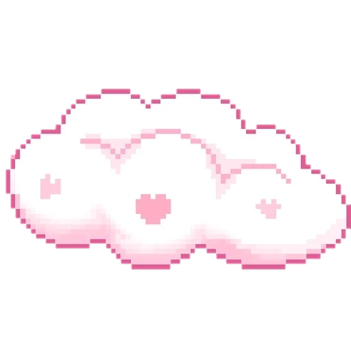 розовые облака, розовое облачко, пиксельное облако, милые розовые облачка, розовые пиксельные облака