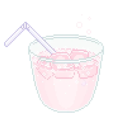 кружка, напитки, коктейль, розовый коктейль, пиксельный коктейль
