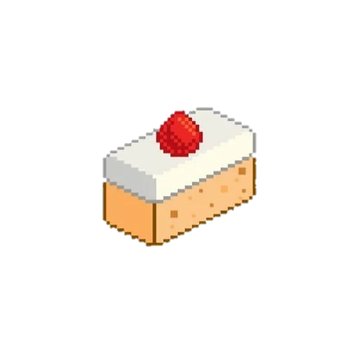 пирожное, cake иконка, кусочек торта, пиксельный арт cake, смайлик кусочек торта
