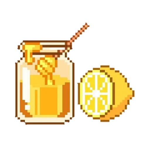 pixel art, пиксель арты, пиксельные ягоды, лимонад пиксельный, вышивка крестом мёд