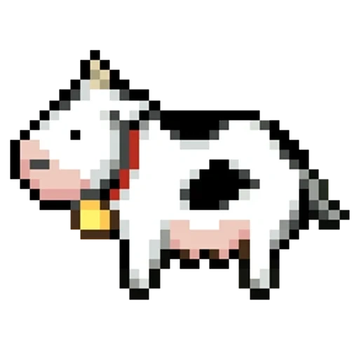 pixel art, корова пиксель, пиксельная корова, корова пиксель арт