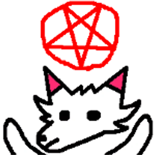 gato, legal, ícone a vapor, logotipo purr purr, hamster do diabo
