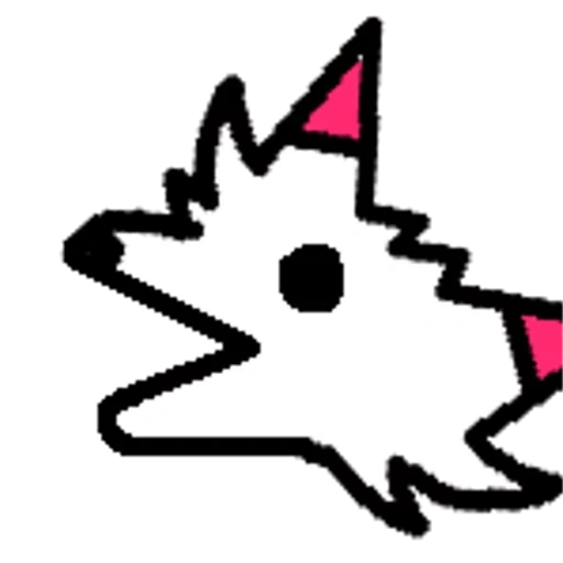 cat, hedgehog logo, logo, vector icon, geometry dash ship