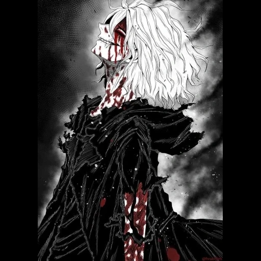 anime, dark art, doma demon, the anime is dark, togo shigaraki